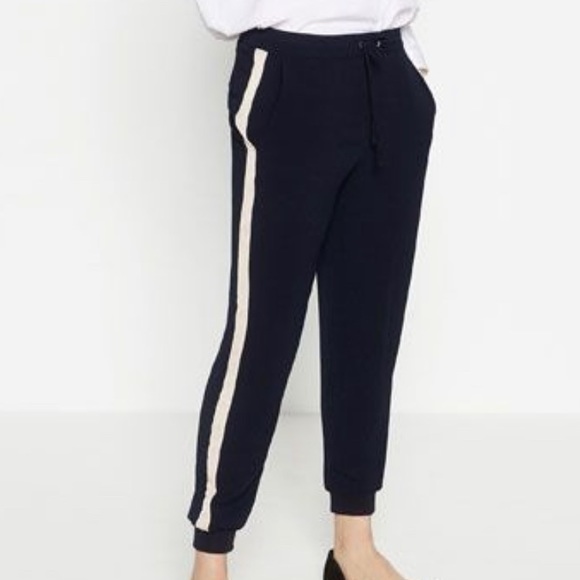 Zara Pants & Jumpsuits Zara Navy Blue Jogging Pants Poshmark